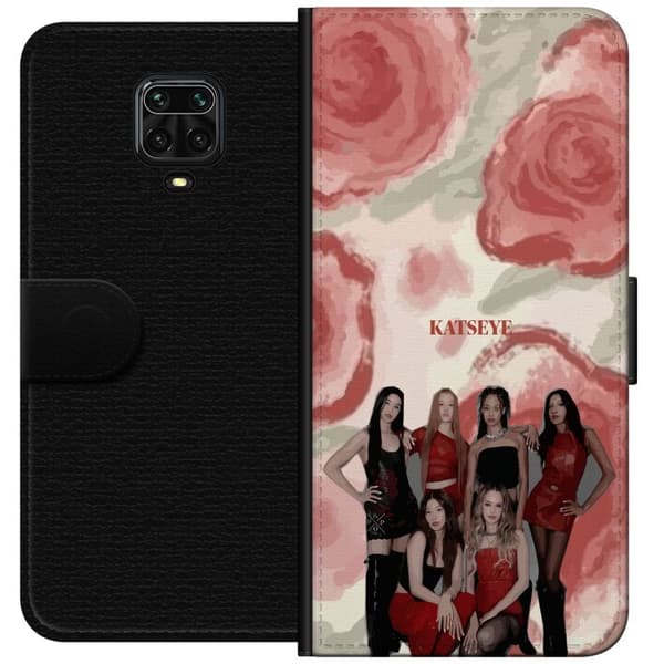 Kompatibelt Lommeboketui til Xiaomi Redmi Note 9S KATSEYE rött grupporträtt