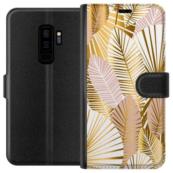 Kompatibel Tegnebogsetui til Samsung Galaxy S9+ Guld