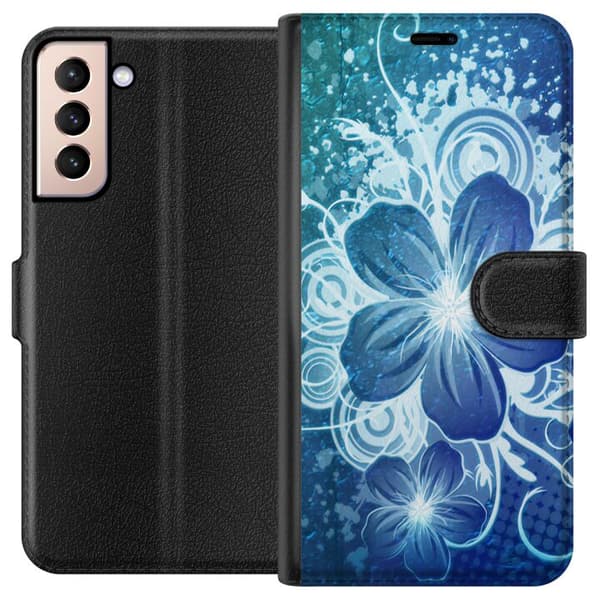 Kompatibelt Lommeboketui til Samsung Galaxy S21 Blomster