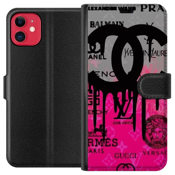 Kompatibelt Plånboksfodral till Apple iPhone 11 CC PINK
