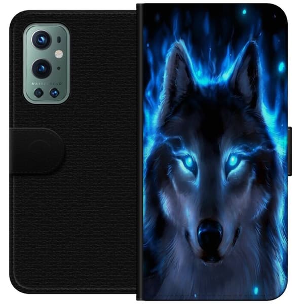 Kompatibelt Lommeboketui til OnePlus 9 Pro Ulv