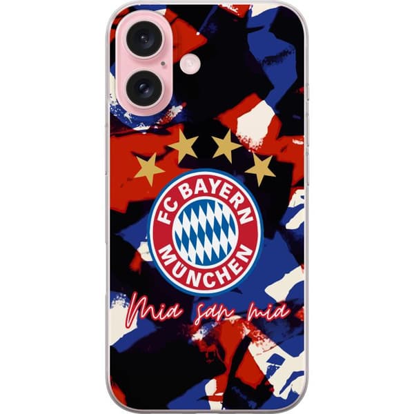 Kompatibelt Mobildeksel til Apple iPhone 16 FC Bayern Munich