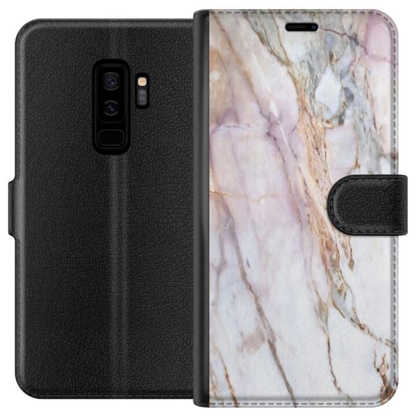 Kompatibelt Lommeboketui til Samsung Galaxy S9+ marmor