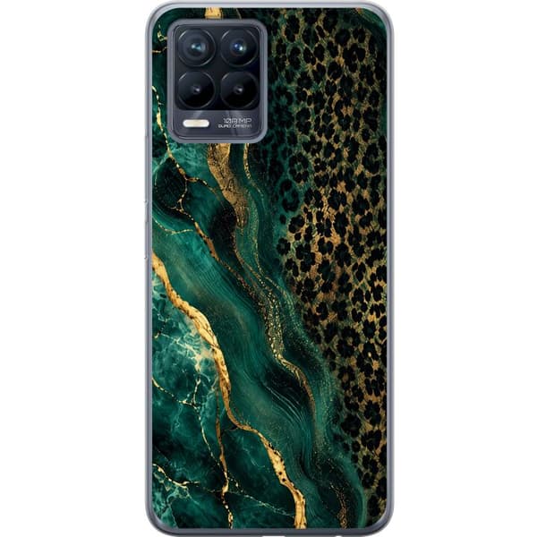 Kompatibelt Mobilskal till Realme 8 Emerald Leopard