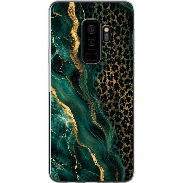 Kompatibel Mobilcover til Samsung Galaxy S9+ Smaragdleopard