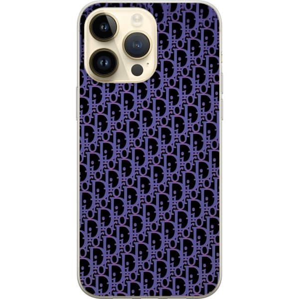 Kompatibelt Mobildeksel til Apple iPhone 15 Pro Max Moderneluksuriøst monogram i stilrent design