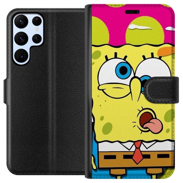 Kompatibel Tegnebogsetui til Samsung Galaxy S22 Ultra 5G SpongeBob SquarePants