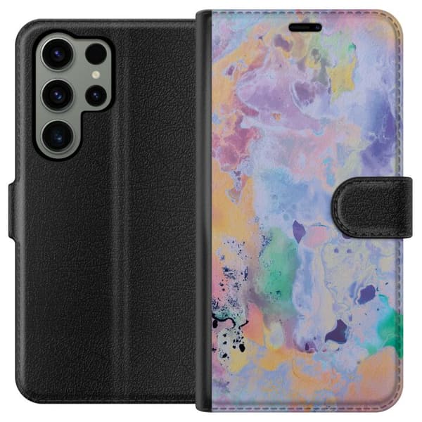 Kompatibel Tegnebogsetui til Samsung Galaxy S23 Ultra Marmor