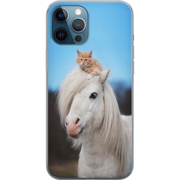 Kompatibelt Mobilskal till Apple iPhone 12 Pro Häst & Katt