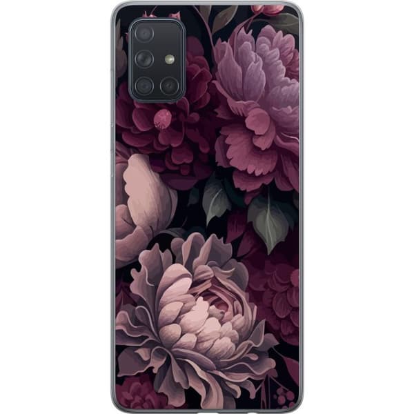Kompatibelt Mobildeksel til Samsung Galaxy A71 Blommor