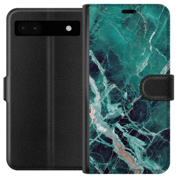 Kompatibel Tegnebogsetui til Google Pixel 6a Marmor