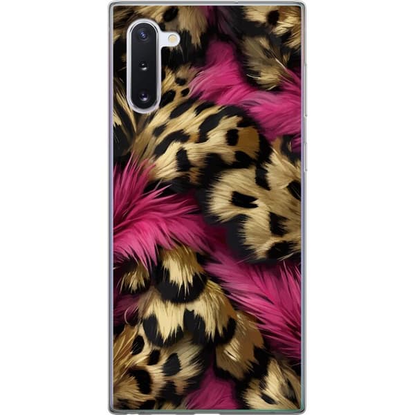Kompatibel Mobilcover til Samsung Galaxy Note10 Blødt leopardmønster med lyserøde detaljer