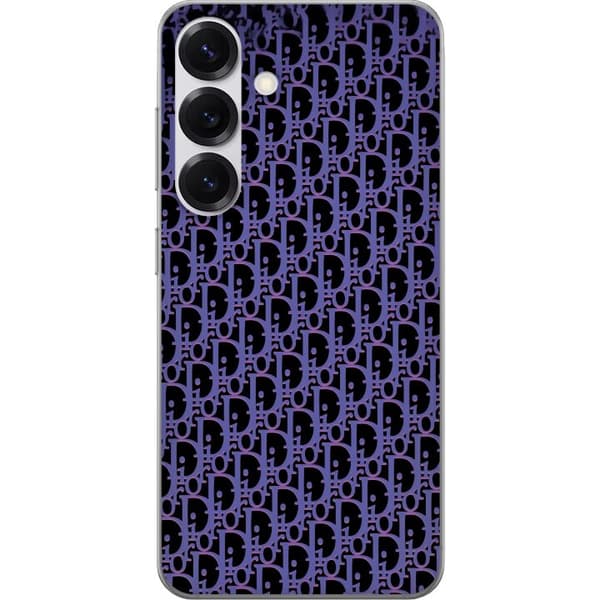 Kompatibelt Mobildeksel til Samsung Galaxy S25 Moderneluksuriøst monogram i stilrent design
