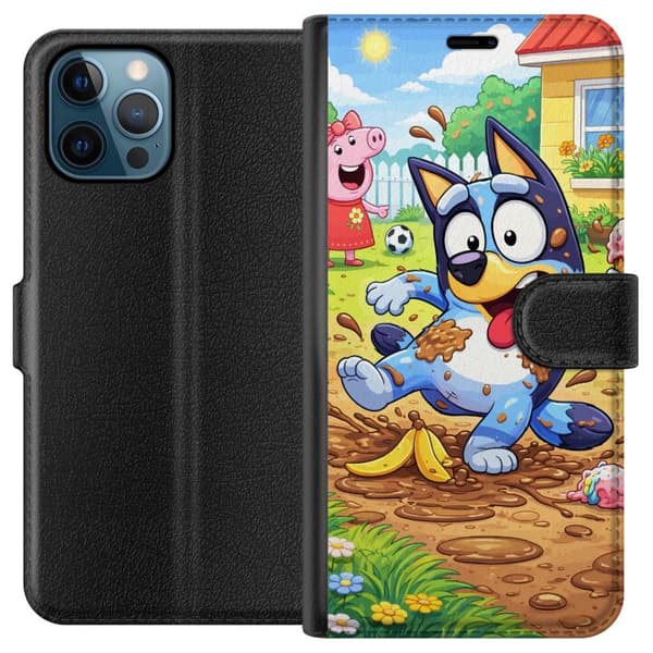 Kompatibelt Lommeboketui til Apple iPhone 12 Pro Blåy
