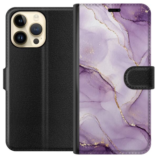 Kompatibelt Lommeboketui til Apple iPhone 15 Pro Max Lilla luksus
