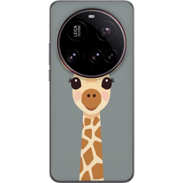 Kompatibelt Mobildeksel til Xiaomi 15 Ultra Söt giraff med stora ögon