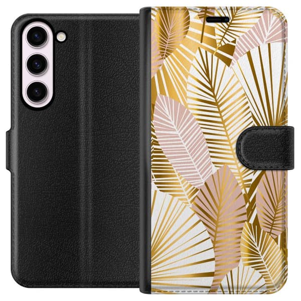 Kompatibel Tegnebogsetui til Samsung Galaxy S23+ Guld