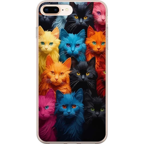 Kompatibelt Mobilskal till Apple iPhone 8 Plus Katter