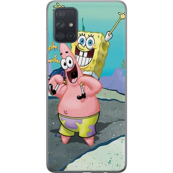Kompatibelt Mobildeksel til Samsung Galaxy A71 SpongeBob Firkant