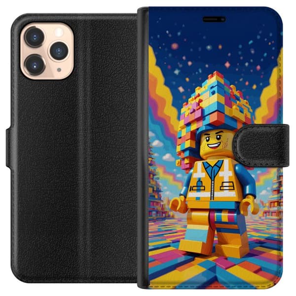 Kompatibelt Plånboksfodral till Apple iPhone 11 Pro Byggklossfigur