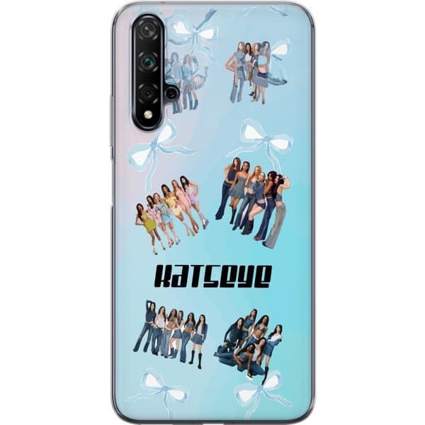 Kompatibel Mobilcover til Huawei nova 5T KATSEYE blå gruppcollage