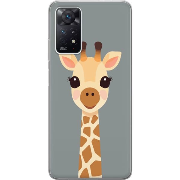 Kompatibelt Mobildeksel til Xiaomi Redmi Note 11 Pro 5G Söt giraff med stora ögon