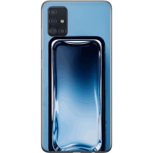 Kompatibelt Mobildeksel til Samsung Galaxy A51 Blå glaseffekt