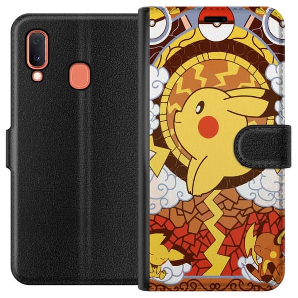 Kompatibelt Lommeboketui til Samsung Galaxy A20e Pikachu
