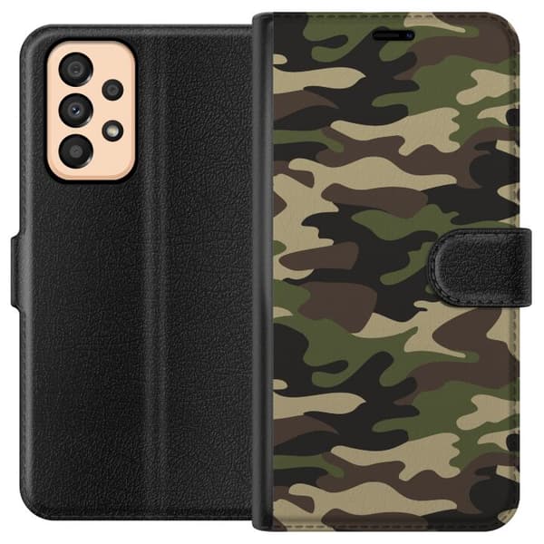 Kompatibel Tegnebogsetui til Samsung Galaxy A33 5G Militær