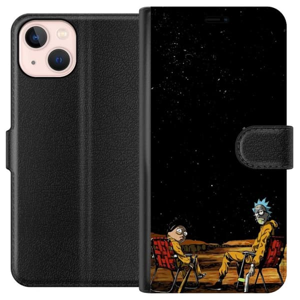 Kompatibelt Plånboksfodral till Apple iPhone 13 mini Rick and Morty