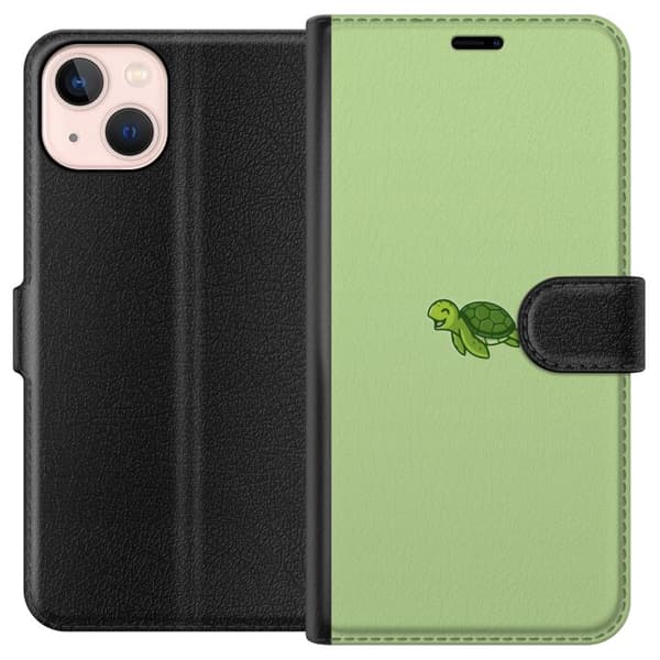 Kompatibelt Plånboksfodral till Apple iPhone 13 mini Sköldpadda