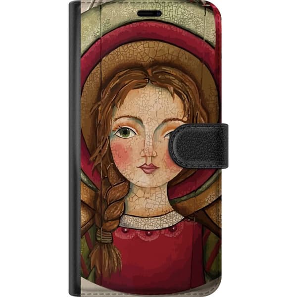 Kompatibel Tegnebogsetui til Samsung Galaxy S9+ Änglaflicka i rustik stil