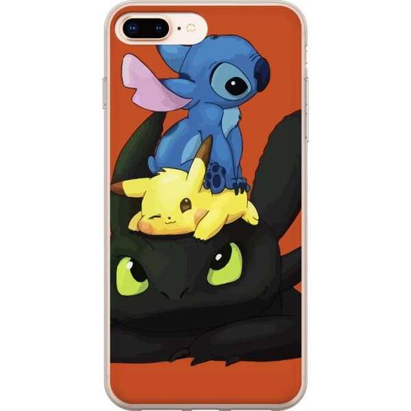 Kompatibelt Mobildeksel til Apple iPhone 8 Plus Lilo og Stitch