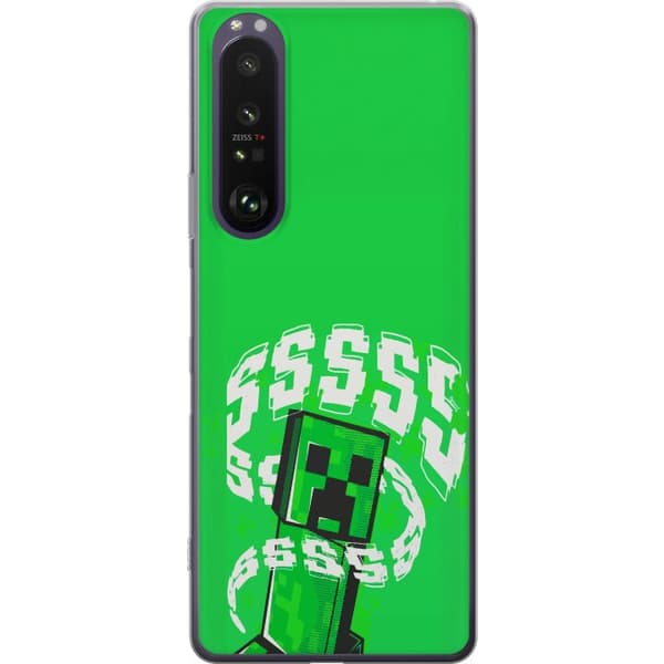 Kompatibelt Mobildeksel til Sony Xperia 1 III Grön pixelfigur
