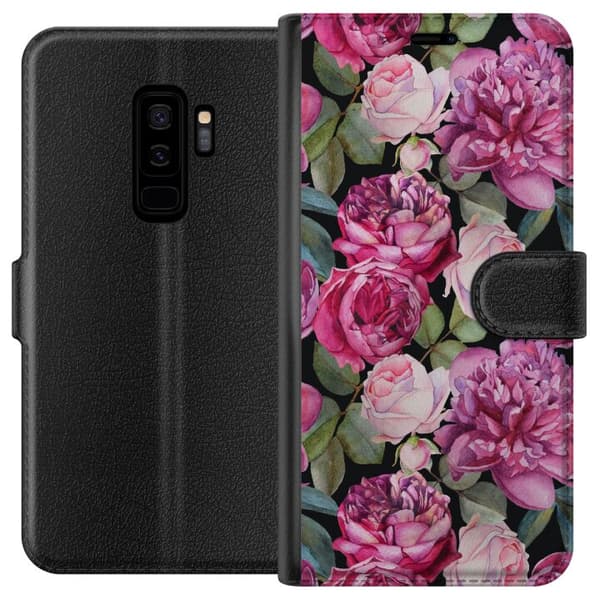 Kompatibelt Lommeboketui til Samsung Galaxy S9+ Blomster