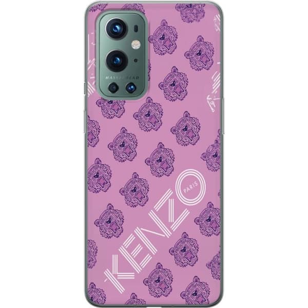 Kompatibelt Mobildeksel til OnePlus 9 Pro Trendy tigermotiv i rosa design