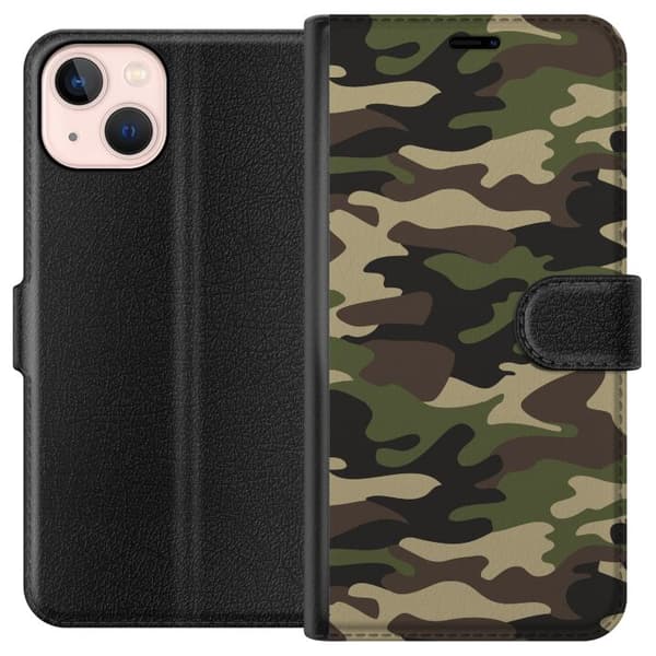 Kompatibelt Plånboksfodral till Apple iPhone 13 mini Militär
