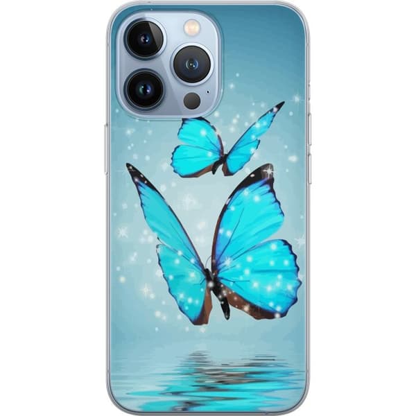 Yhteensopiva Puhelinkuori Apple iPhone 13 Pro Kimaltelevat Perhoset