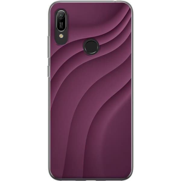 Kompatibelt Mobilskal till Huawei Y6 (2019) Plum Motion