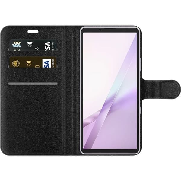 Kompatibel Tegnebogsetui til Sony Xperia 10 VIII Sort have