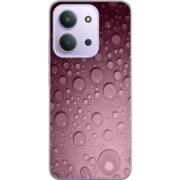 Kompatibelt Mobilskal till Xiaomi Redmi 15C Rosa vattendroppar
