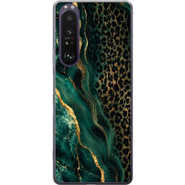 Kompatibelt Mobildeksel til Sony Xperia 1 III Smaragdleopard