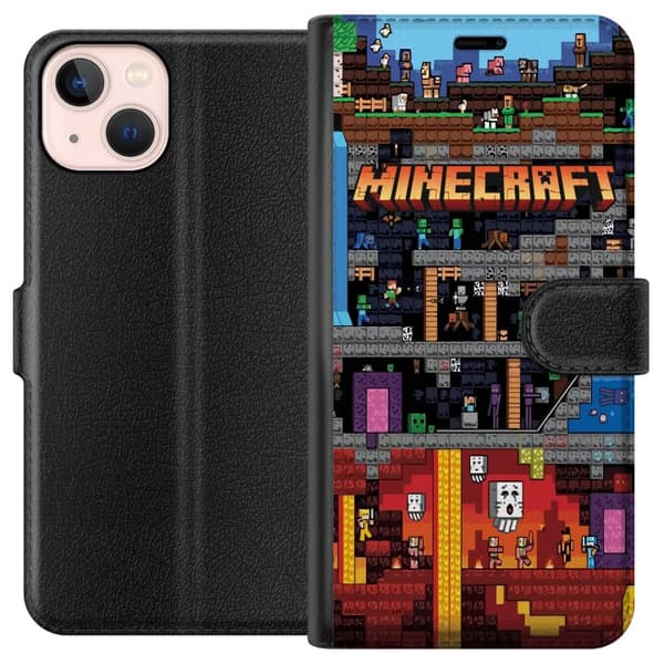 Kompatibelt Plånboksfodral till Apple iPhone 13 mini Minecraft