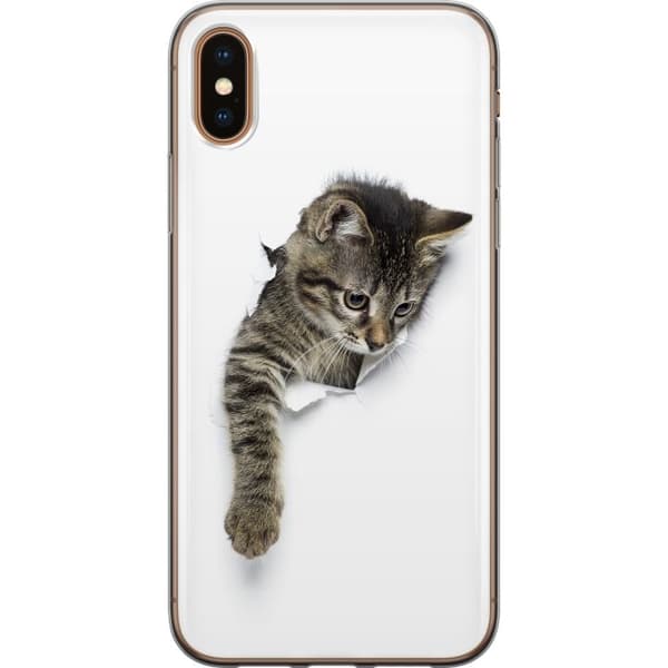 Kompatibelt Mobildeksel til Apple iPhone X Katt