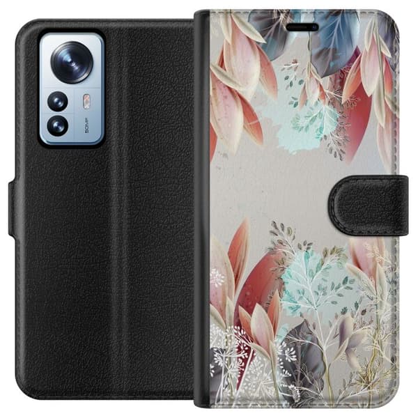 Yhteensopiva Lompakkokotelo Xiaomi 12 Pro Kukat