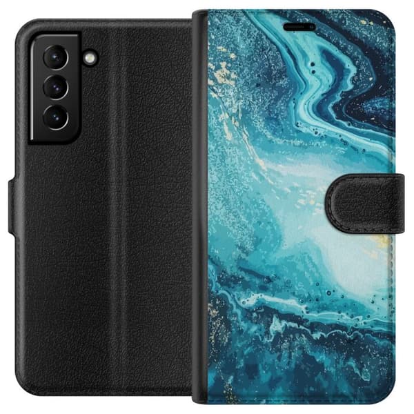 Kompatibel Tegnebogsetui til Samsung Galaxy S21+ 5G Kunstmønster