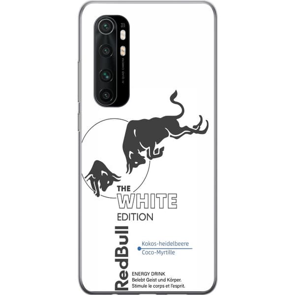Kompatibelt Mobildeksel til Xiaomi Mi Note 10 Lite Moderne drikke design i hvitt og blått