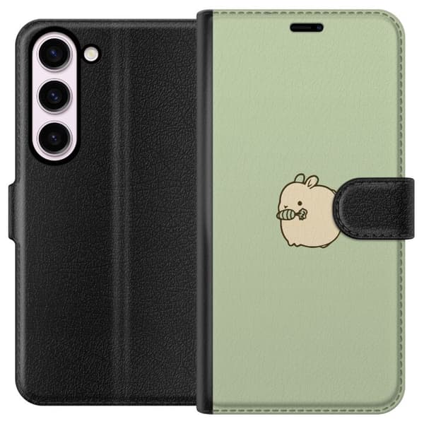 Kompatibel Tegnebogsetui til Samsung Galaxy S23 Bunny