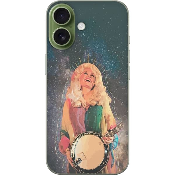 Kompatibelt Mobildeksel til Apple iPhone 17 Dolly Parton med banjo och stjärnhimmel