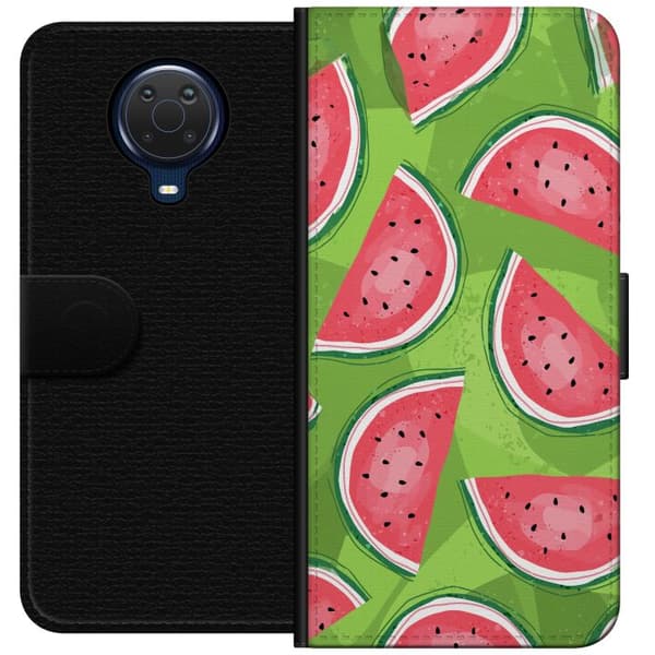 Kompatibel Tegnebogsetui til Nokia G20 Vattenmelon